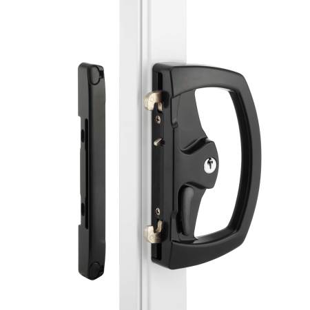 Yarra Ridge Single Cylinder Sliding Patio Door Deadlock in Black