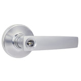 Neue Aurora Lever Lock Set in Brushed Satin Chrome