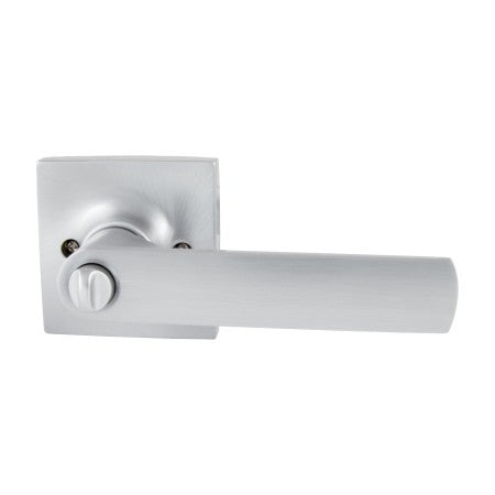 TradePro Square Rose Bela Entrance Key-in-Lever Set in Satin Chrome