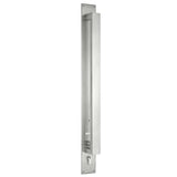 Trilock Omni Back to Back Double Cylinder Pull Handle Entrance Set in Stainless Steel