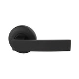 Neue Angular Round Rose Dummy Trim Lever in Matte Black