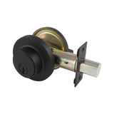 TradePro Cass Single Cylinder Deadbolt in Matte Black