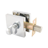 Neue Smooth Square Single Cylinder Deadbolt in Bright Chrome