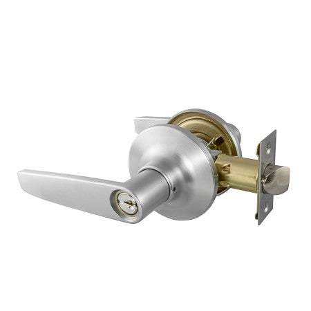 TradePro Tristan Entrance Key-in-Lever Set in Satin Chrome