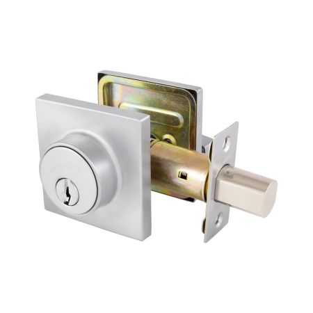 TradePro Dani Single Cylinder Deadbolt in Satin Chrome
