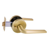 Avant with QuickFix Sierra Privacy Lever Set with Latch in Satin Brass