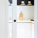 Square Passage Sliding Cavity Set in Matte Black