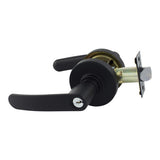 Neue Contour Entrance Key Lever Set in Matte Black
