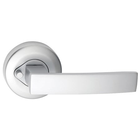Neue Angular Round Rose Privacy Lever Set