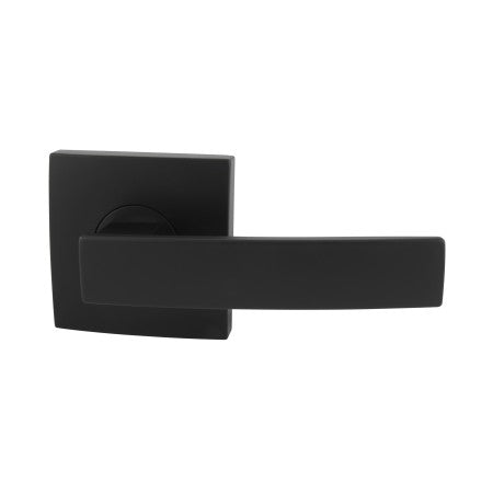 Neue Angular Square Rose Passage Lever Set in Matte Black