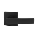 Neue Angular Square Rose Passage Lever Set in Matte Black