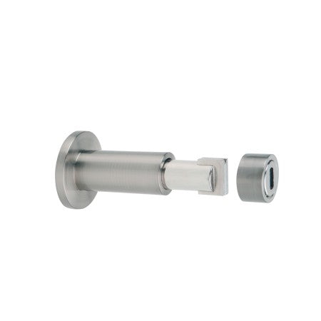 Magnetic Wall Door Stop in Chrome Plate in Satin Chrome