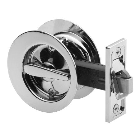 Circular Privacy Sliding Cavity Set in Bright Chrome
