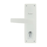 Trilock Urban Aurora Double Cylinder Entrance Lever Set in White