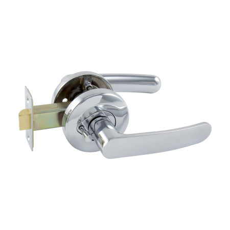 Neue Contour Privacy Lever Set in Bright Chrome