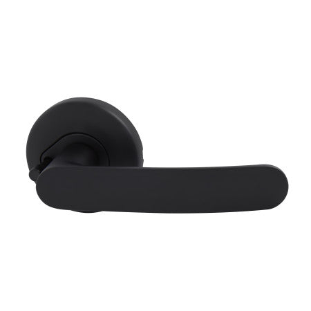 Neue Contour Privacy Lever Set in Matte Black