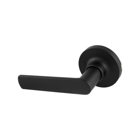 TradePro Round Rose Bela Passage Lever Set in Matte Black