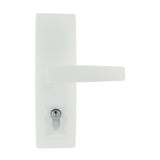 Trilock Urban Aurora Double Cylinder Entrance Lever Set in White