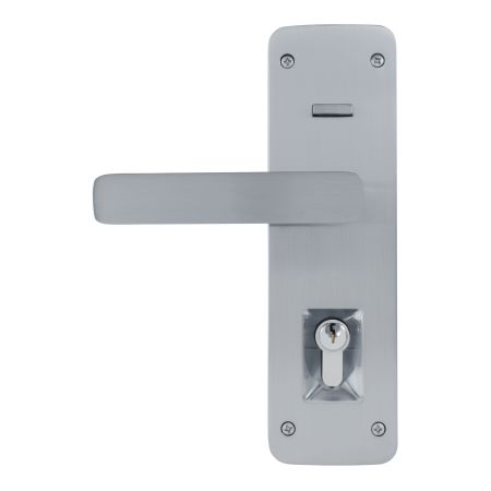 Trilock Cove Harper Double Cylinder Entrance Lever Set in Satin Chrome