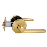 Avant with QuickFix Alba Passage Lever Set in Satin Brass with Latch
