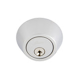 Choice Round Single Cylinder Deadbolt in Polished Stainless Steel