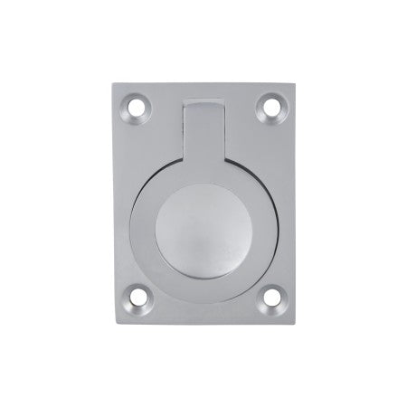 Ring Flush Pull in Satin Chrome