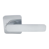 Choice Harper Square Privacy Lever Set in Satin Chrome