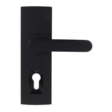 Trilock Contemporary Contour Dummy Trim Entrance Lever Set in Matte Black