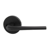 Avant with QuickFix Sierra Privacy Lever Set with Latch in Matte Black with Latch