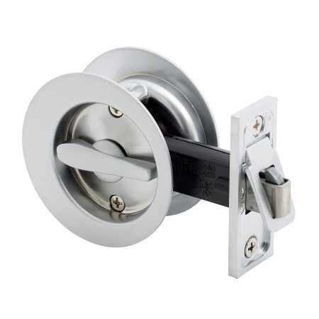 Circular Connecting Sliding Cavity Set in Satin Chrome
