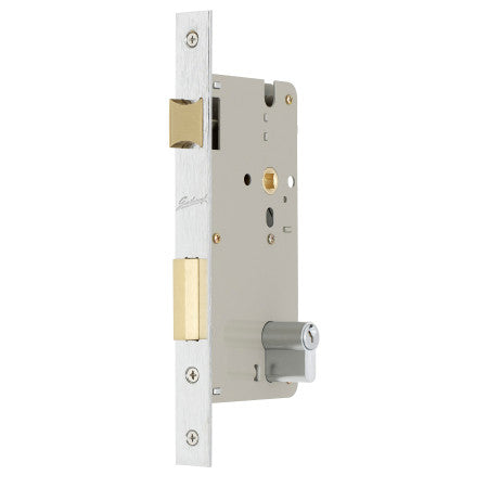 755 series Double Cylinder Mortice Lock with 60mm Backset in Satin Chrome