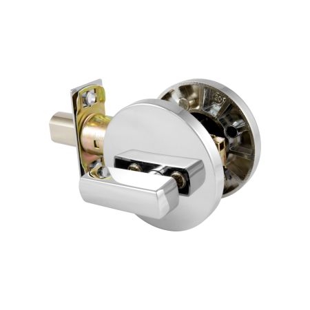 TradePro Cass Single Cylinder Deadbolt in Bright Chrome
