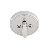 Choice Round Single Cylinder Deadbolt in Polished Stainless Steel