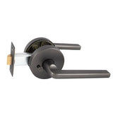 Avant with QuickFix Alba Privacy Lever Set with Latch in Satin Graphite