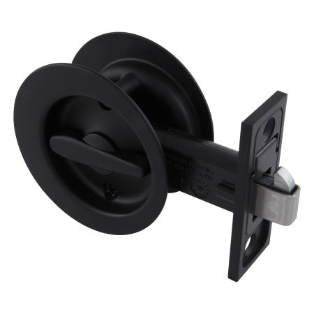 Circular Privacy Sliding Cavity Set in Matte Black