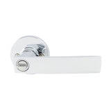 Neue Angular Entrance Key Lever Set in Bright Chrome