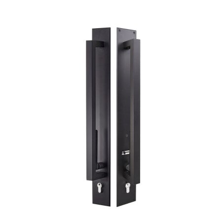 Trilock Omni Accent Keyed Double Cylinder Back to Back  450mm in Matte Black
