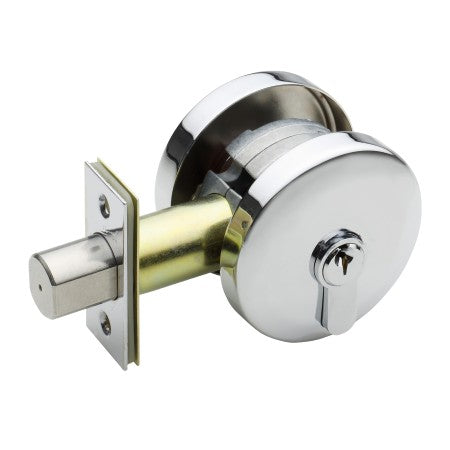 Neue Smooth Round Single Cylinder Deadbolt