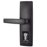 Trilock Urban Aurora Double Cylinder Entrance Lever Set in Matte Black