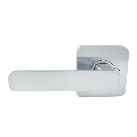 Choice Harper Square Privacy Lever Set in Brushed Nickel