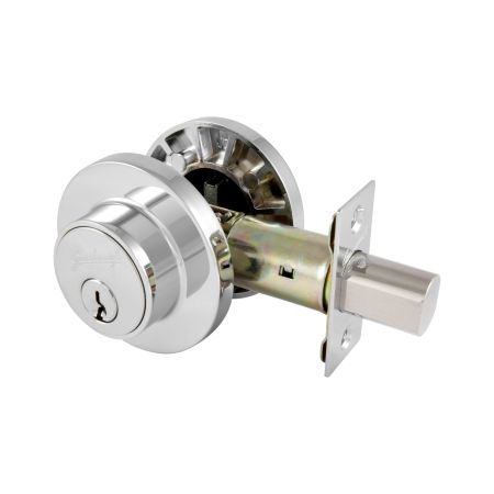 TradePro Cass Double Cylinder Deadbolt in Bright Chrome