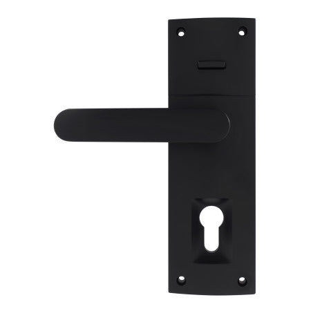 Trilock Contemporary Contour Dummy Trim Entrance Lever Set in Matte Black