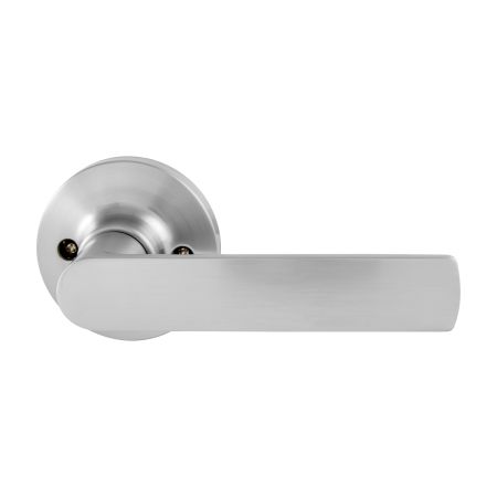 TradePro Round Rose Bela Passage Lever Set in Satin Chrome