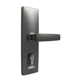 Trilock Urban Aurora Double Cylinder Entrance Lever Set in Satin Graphite