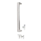 Oblong 450mm Pull Handle Entrance Set with Deadbolt in Stainless Steel