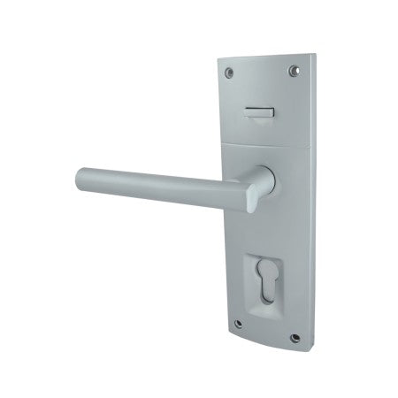 Trilock Contemporary Align Dummy Trim Entrance Lever Set in Satin Chrome