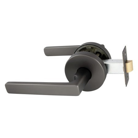 Avant with QuickFix Rivera Passage Lever Set in Satin Graphite