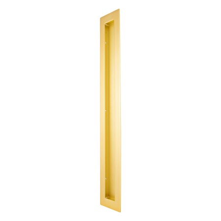 Rectangular Flush Pull 350mm in Satin Brass