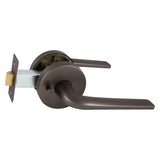 Avant with QuickFix Sierra Privacy Lever Set with Latch in Satin Graphite
