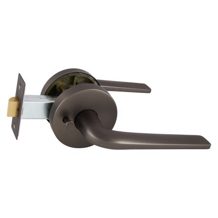 Avant with QuickFix Sierra Privacy Lever Set with Latch in Satin Graphite